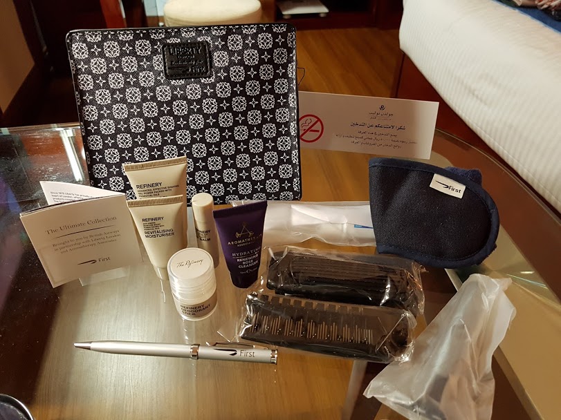 BA First amenity contents