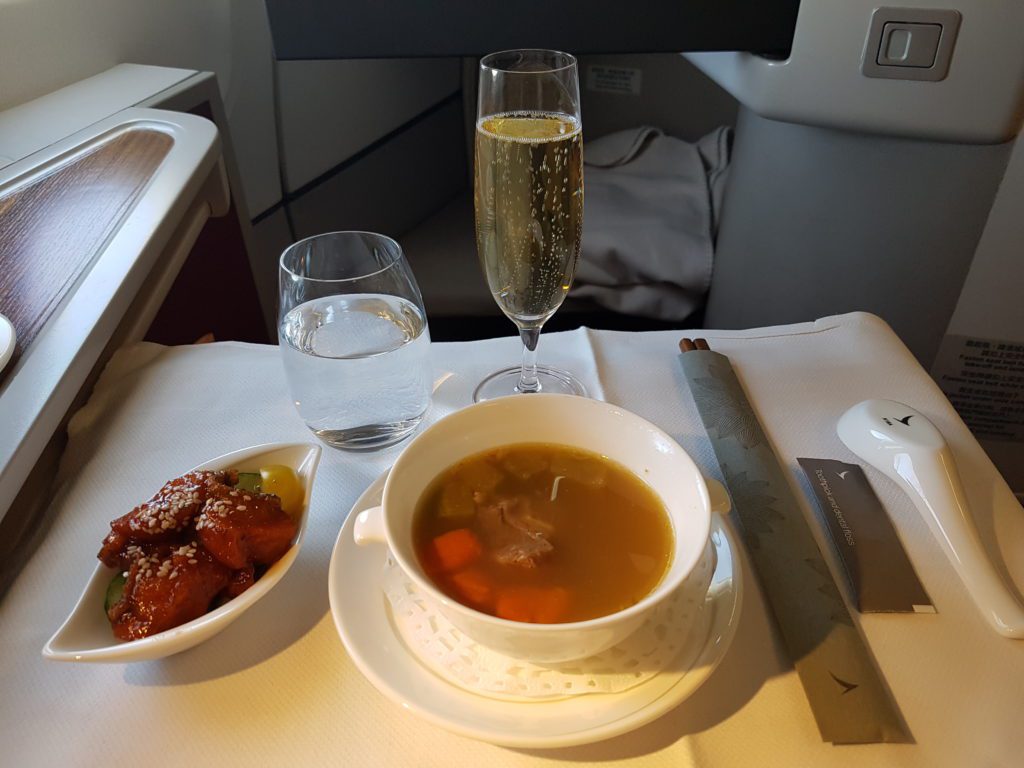 Cathay Dragon First class starter