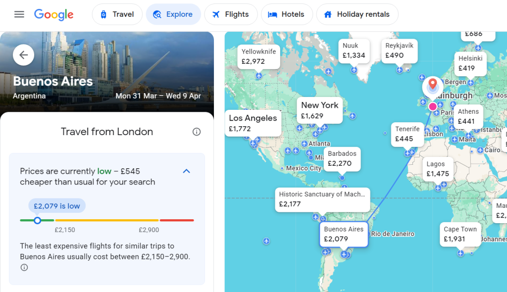 How To Utilize Google Flights Pricing Gauge Indicator