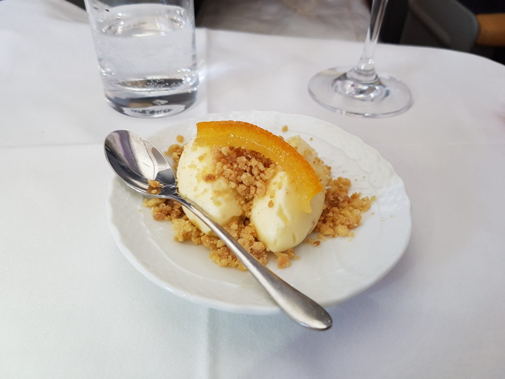 Alitalia Business Class Dessert
