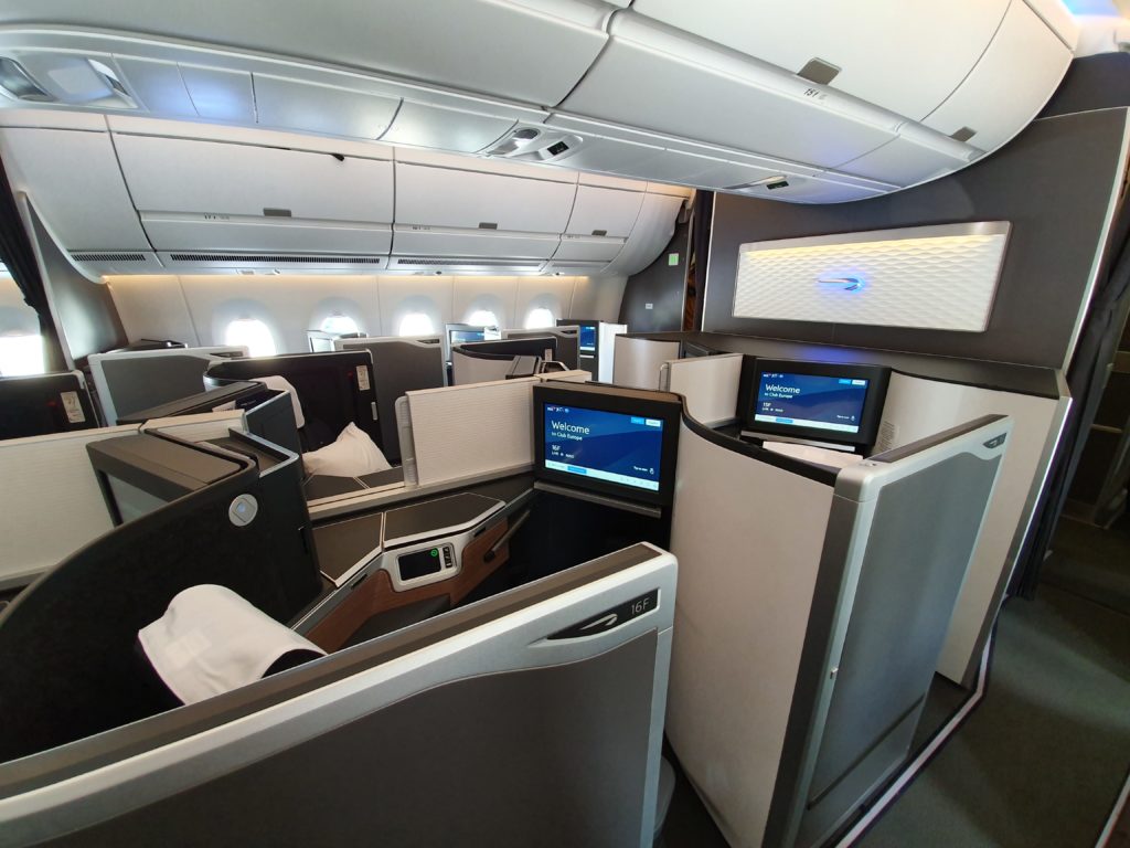 BA A350 Club Suites mini cabin