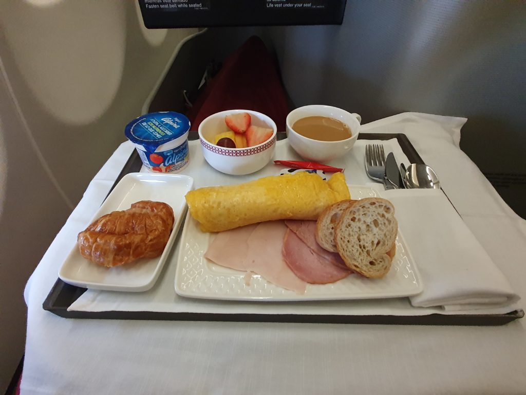 Iberia Business Class Breakfast return