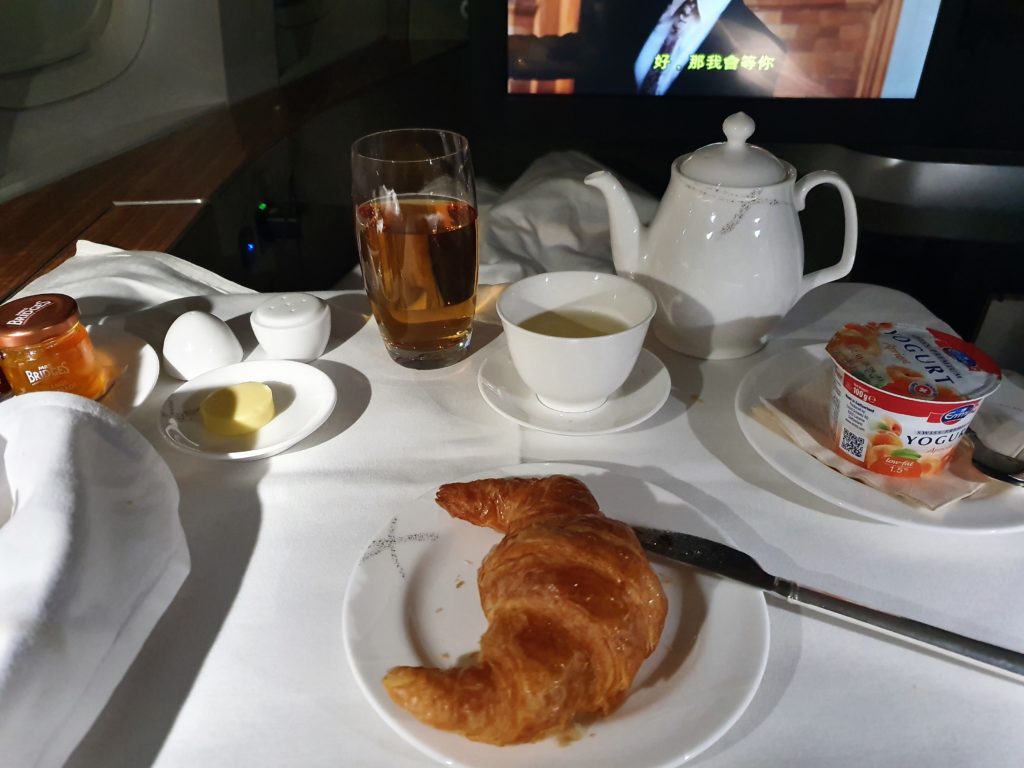 CX First Class Breakfast in Bed