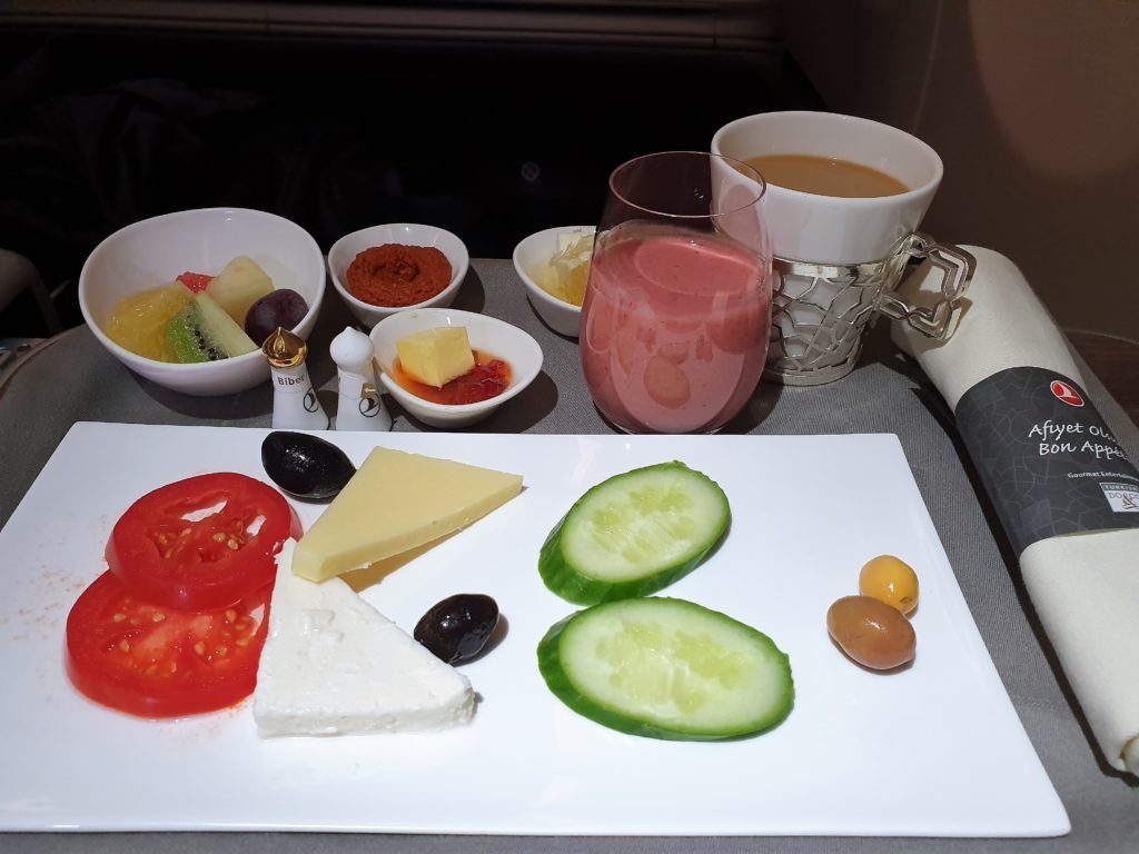 TK Business Class Breakfast starter