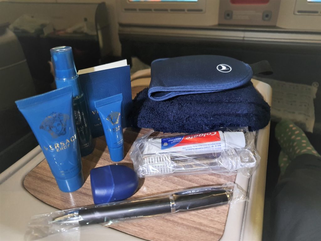 Turkish Business Class Amenity kit contents