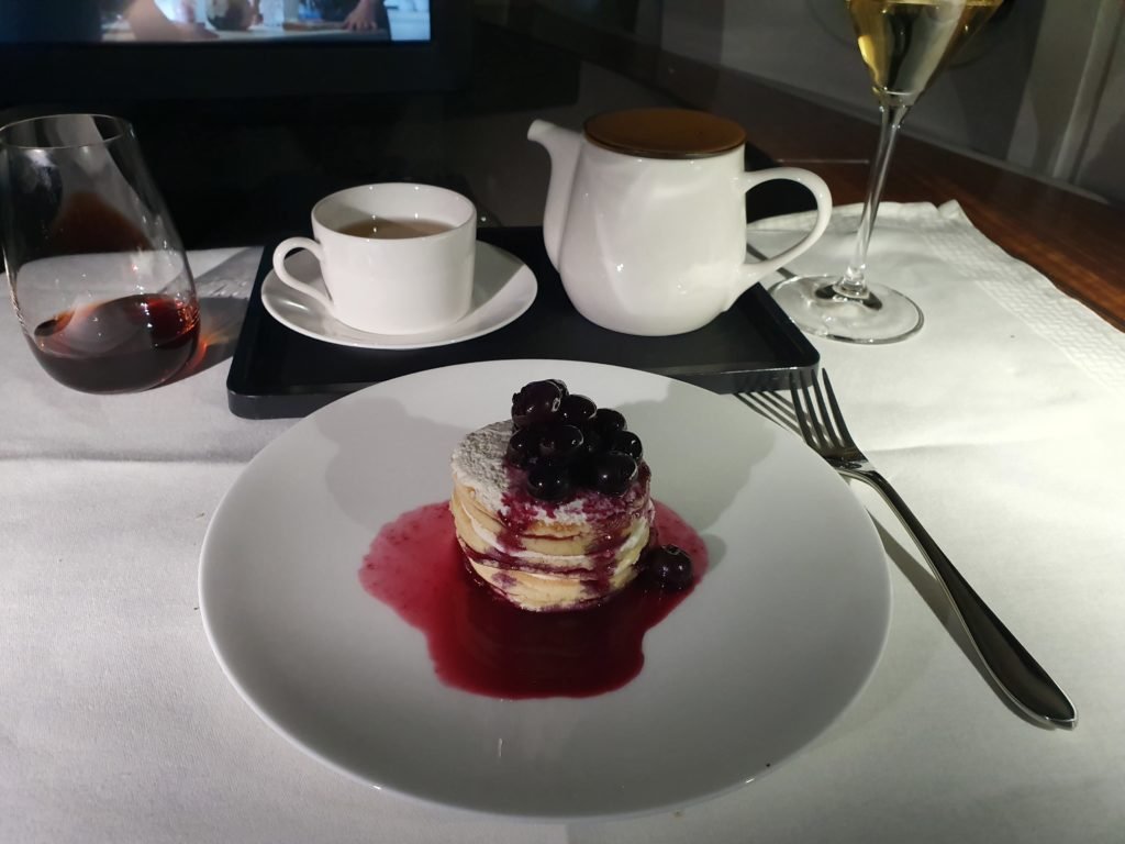 CX First Class New York Blueberry Pancake