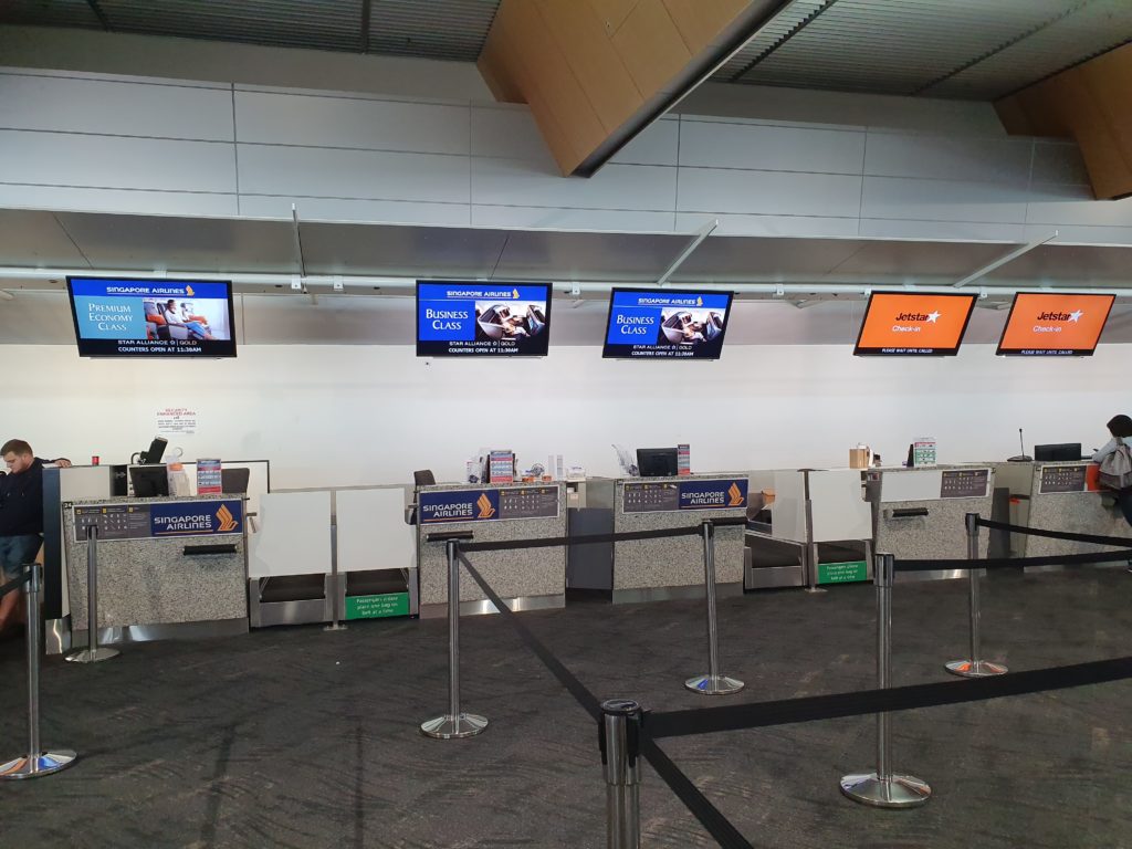 SQ Wellington Airport Check in