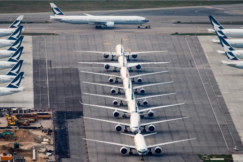 Cathay Grounded Planes
