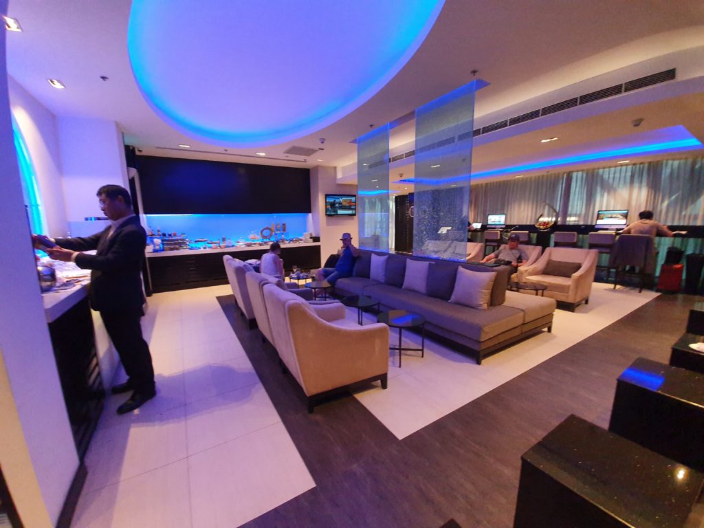 Oman Air First Business Class Lounge Main Space