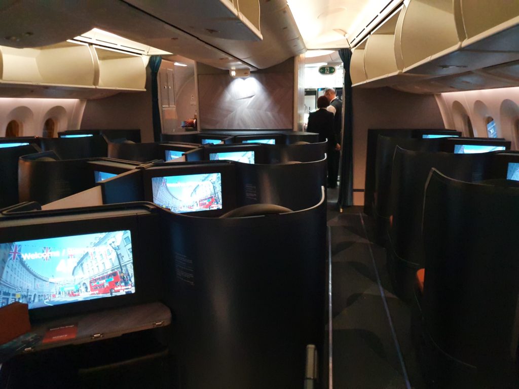 WestJet 787 Business Cabin
