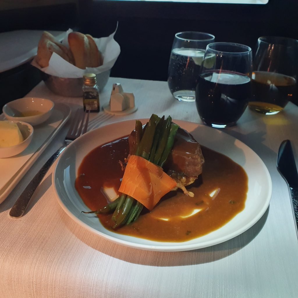 WestJet Business Class Beef Short Rib Main