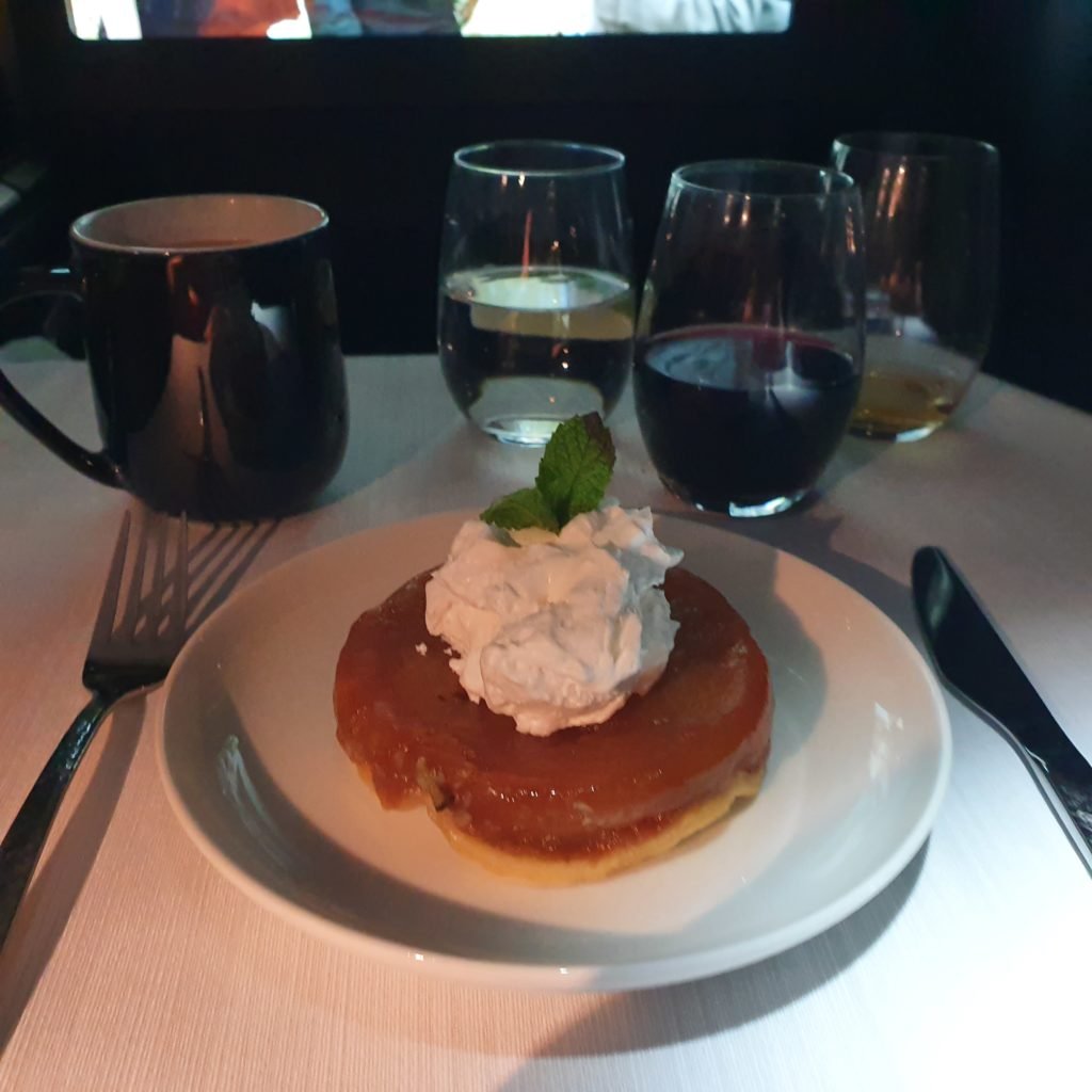 WestJet Business Class Dessert