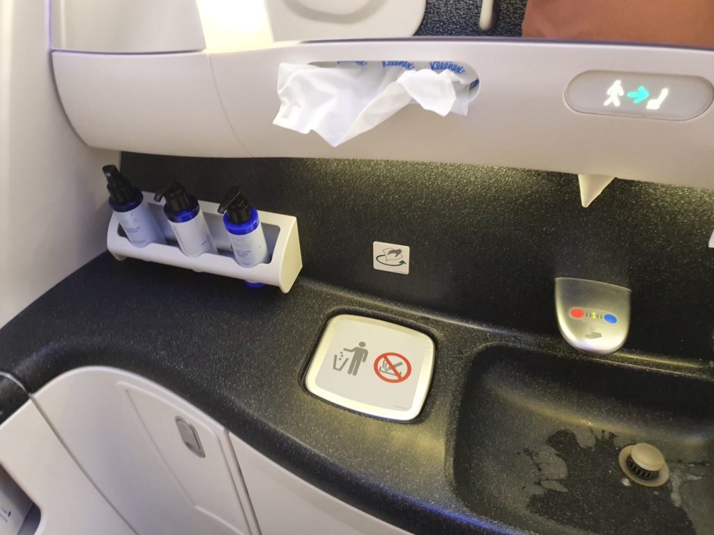 WestJet Business Class Restroom