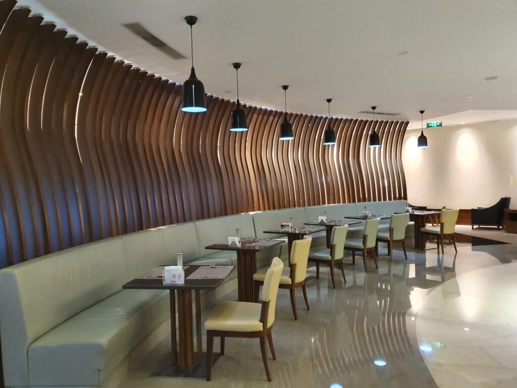Air China First Class Lounge Formal Dining Area