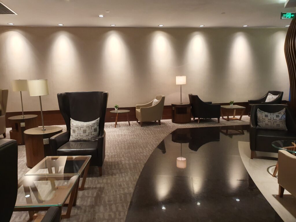 Air China First Class Lounge PVG Seating