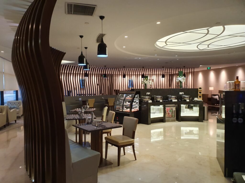 Air China First Class Lounge PVG Self Service Dining Area