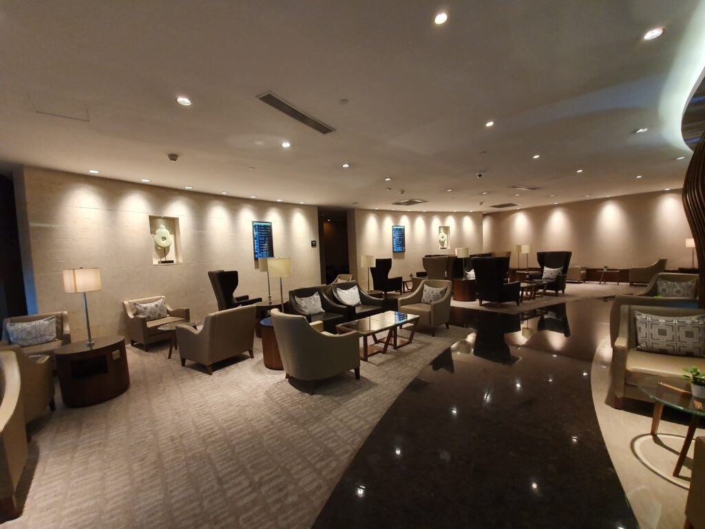 Air China First Class Lounge Seating Area