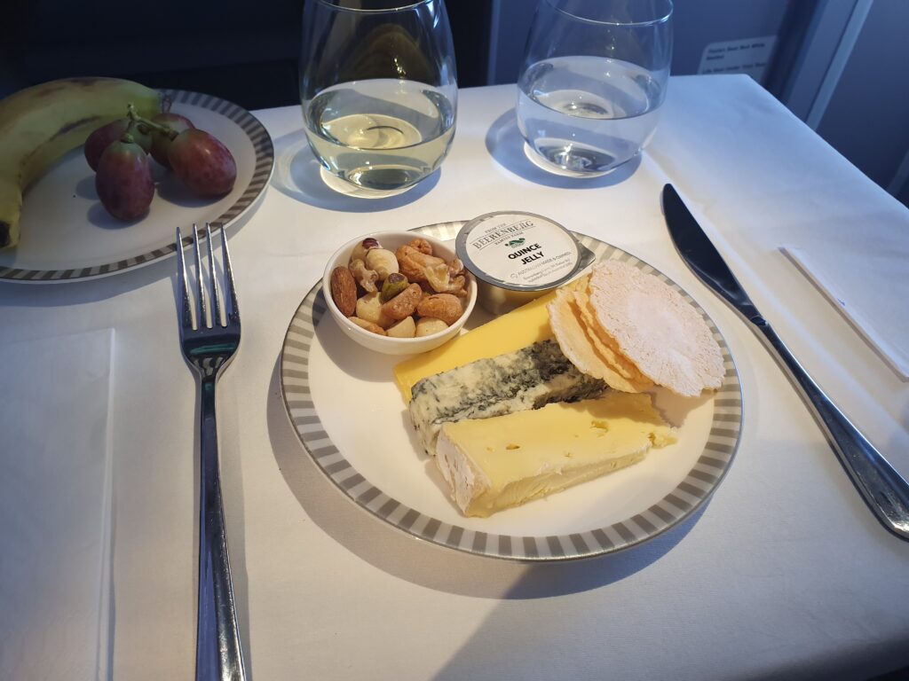 Singapore A350 Business Class Cheese Plate 1