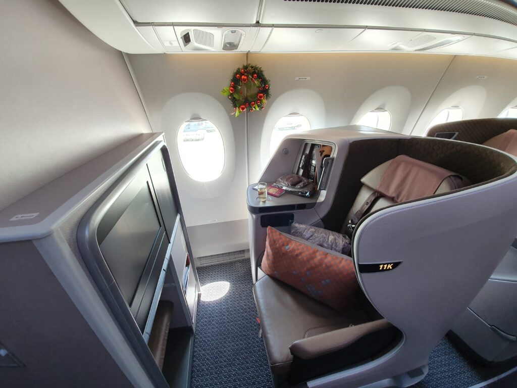 Singapore A350 Business Class Seat 11D