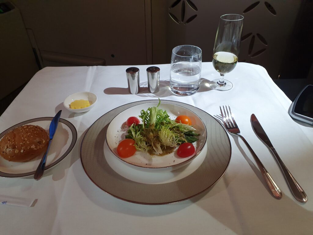 Singapore Suites Grilled Asparagus Salad