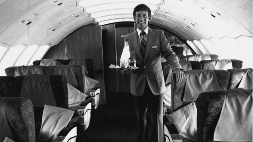 Qantas Business Class in 1979