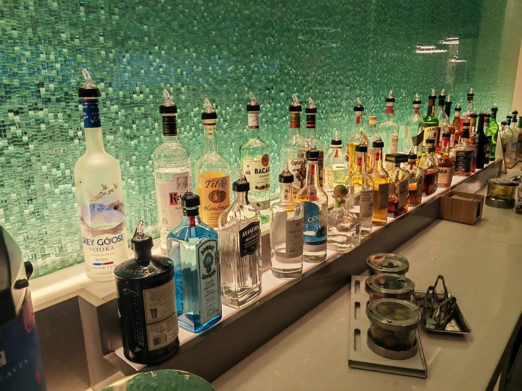 American Flagship Lounge DFW Self Serve Bar American Flagship Lounge DFW Self Serve Bar