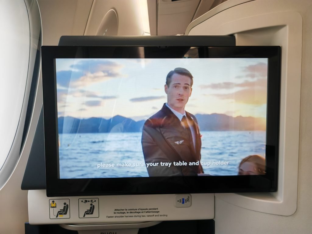 Air France A350 Business Class Safety Video