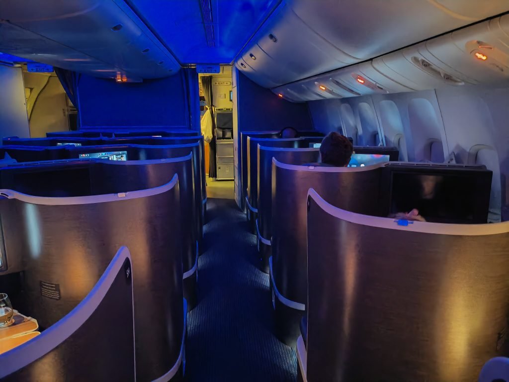 American Flagship Business Cabin Post Dinner American Flagship Business Cabin Post Dinner