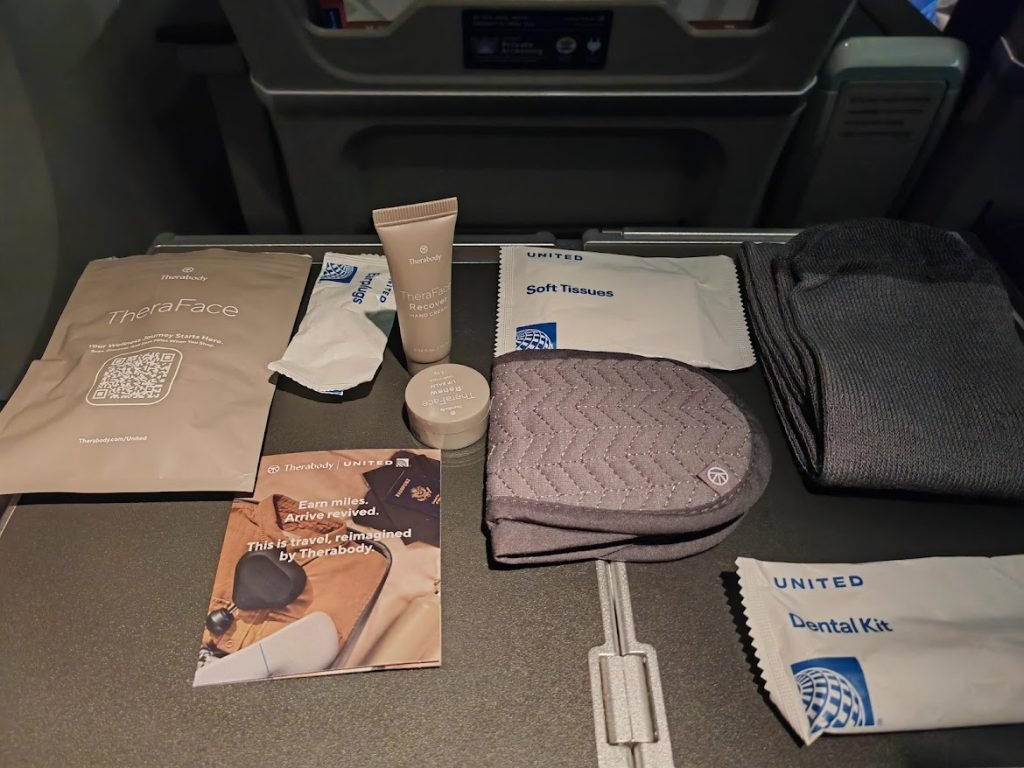 United Premium Economy Amenity Kit Contents