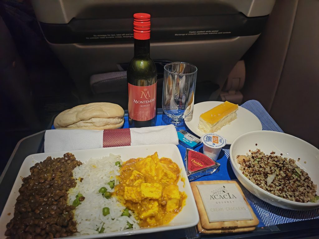 BA World Traveller Plus Austin to London Review Dinner