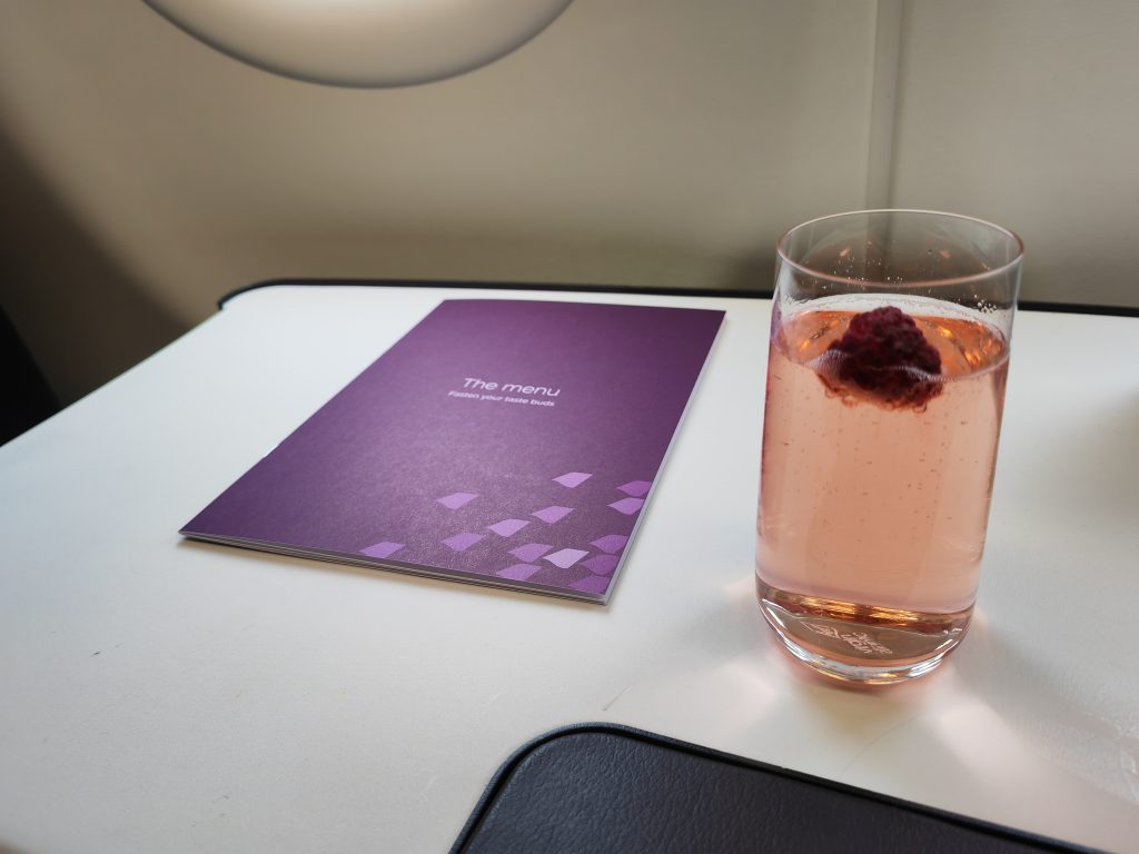 Virgin Upper Class Welcome Drink