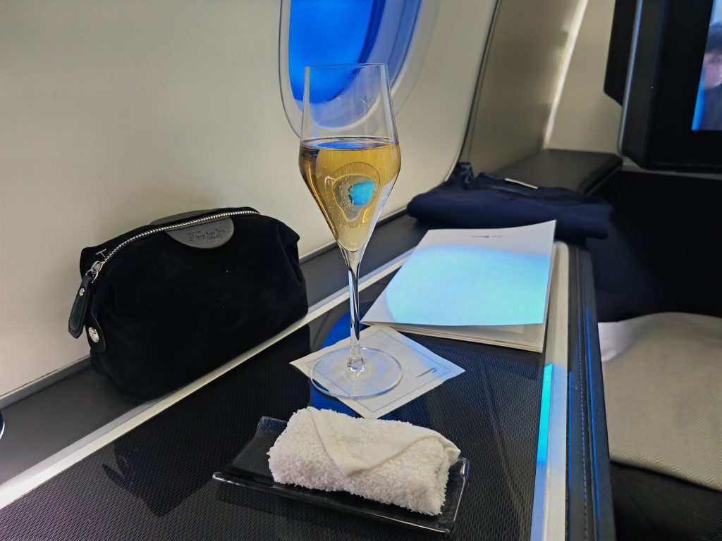 BA First Class Welcome Champagne