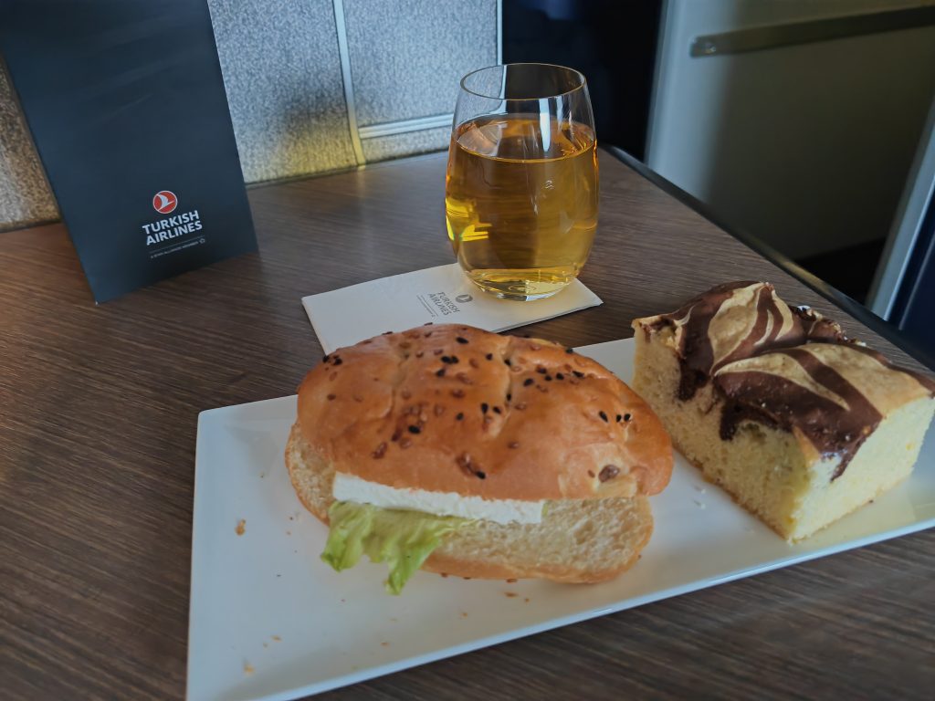 Turkish Airlines A350 Business Class Prelanding Sandwich