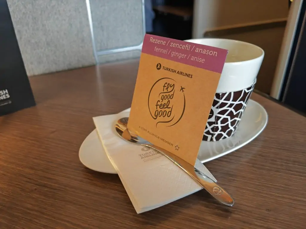 Turkish Airlines Business Class Tea