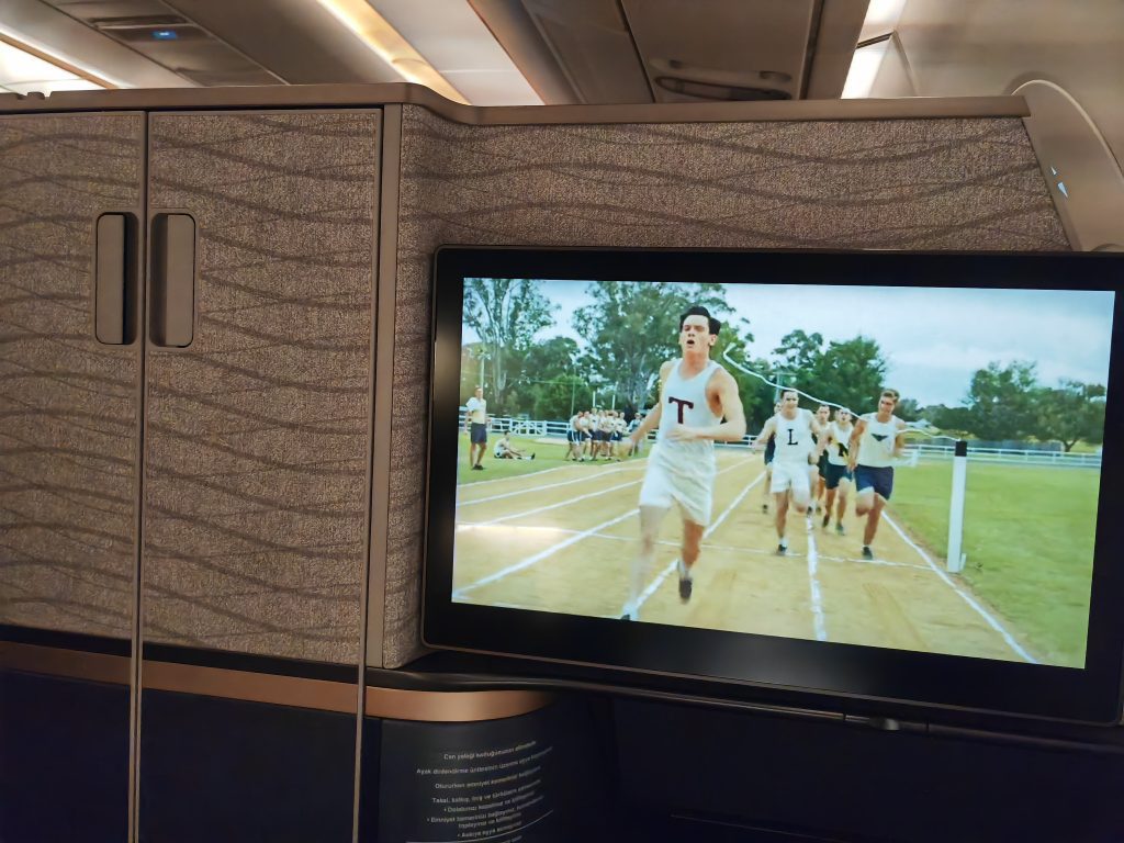 Turkish Business Class A350 Screen