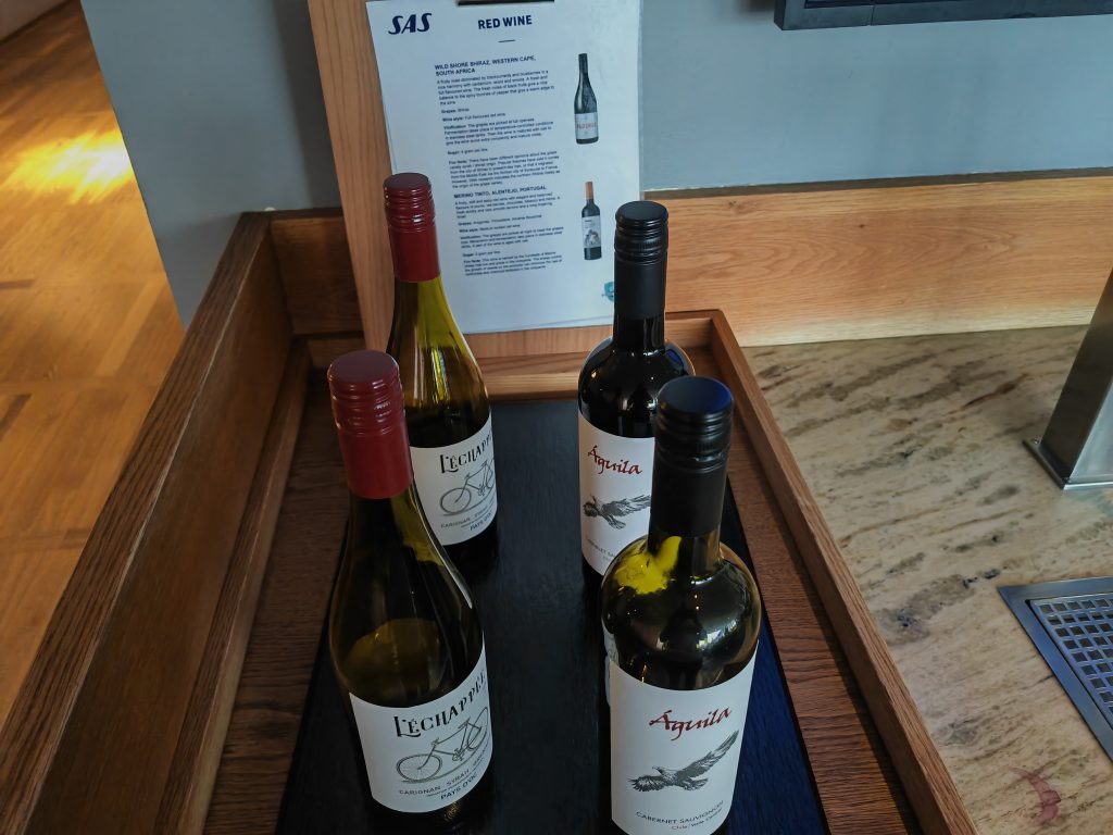 SAS Lounge CPH Wine Offering