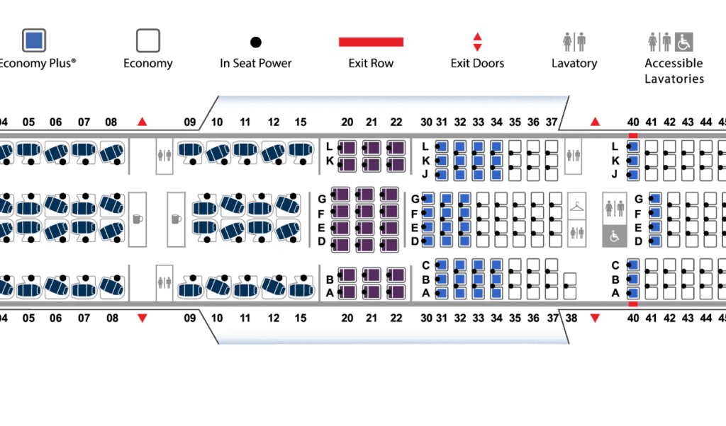 United 777 200 Premium Economy Seating Plan