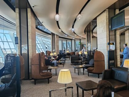 Baku Business Class Lounge Curved Seating