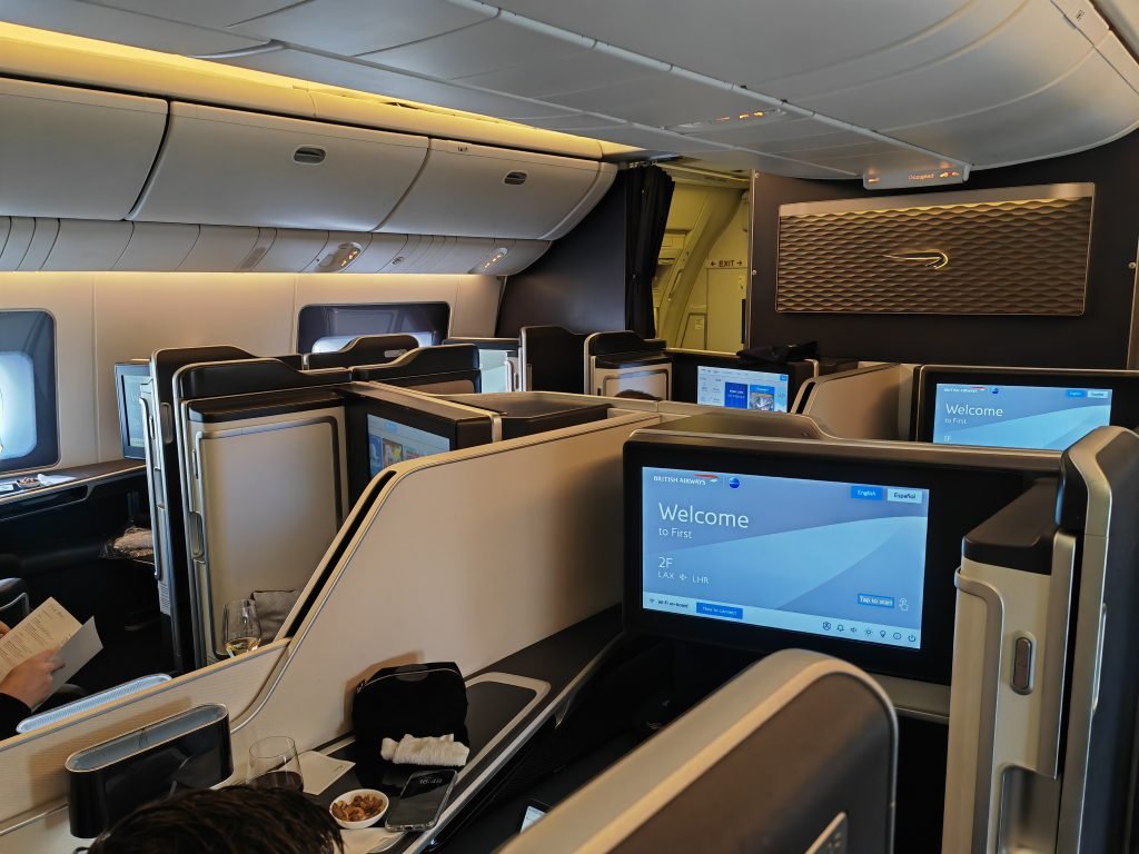 British Airways 777 Suites First Class Cabin