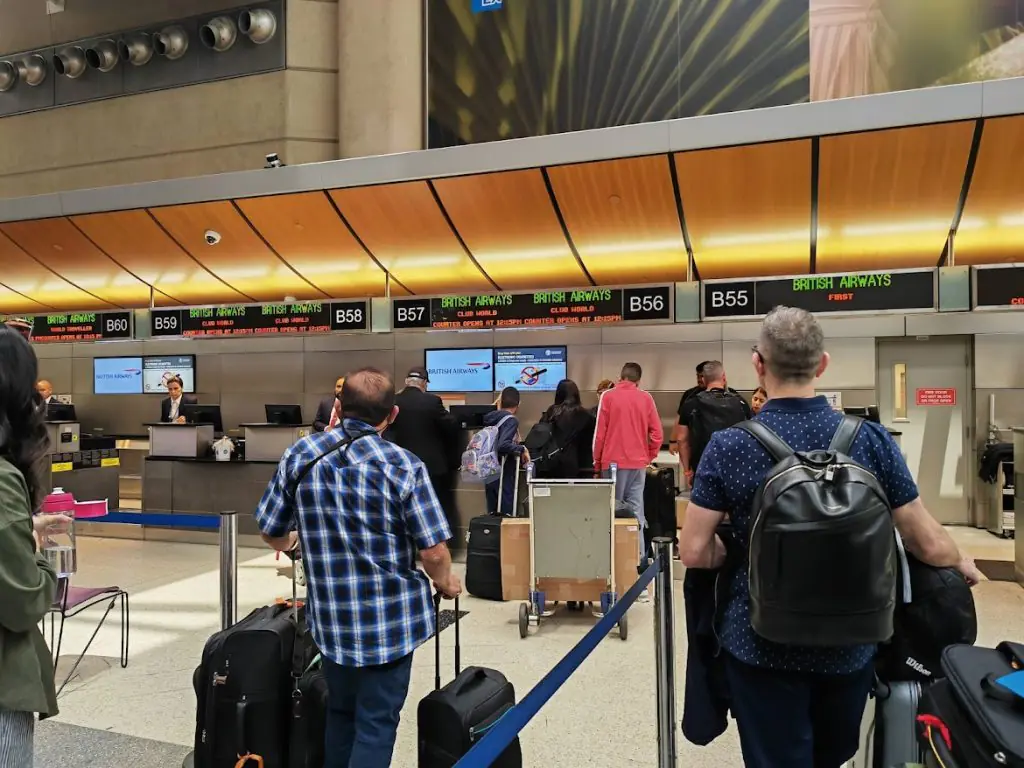 British Airways LAX Check In British Airways LAX Check In