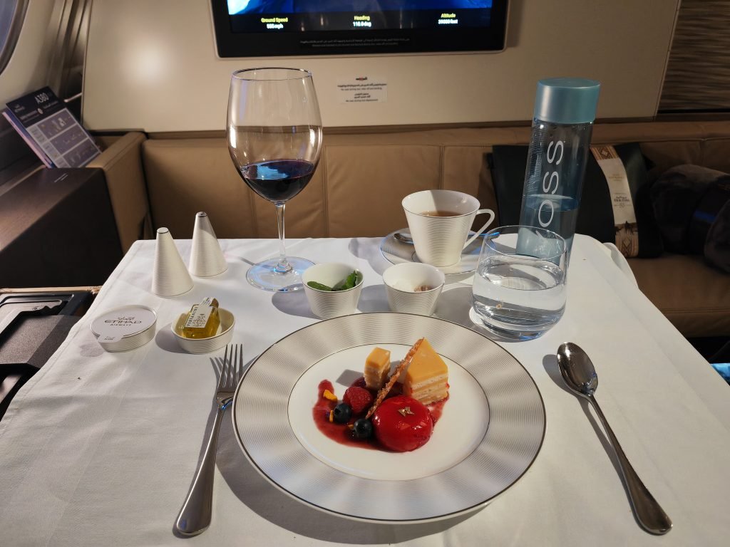 Etihad First Class Passion Fruit Bavarios