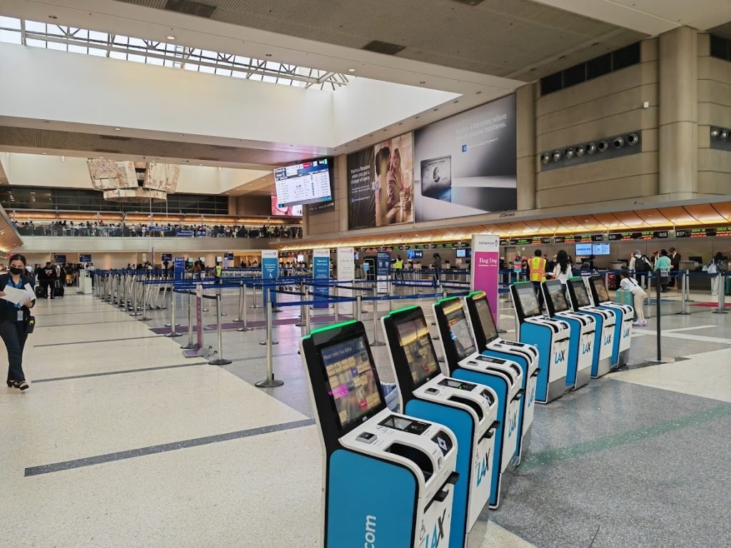 LAX Self Check In Kiosks