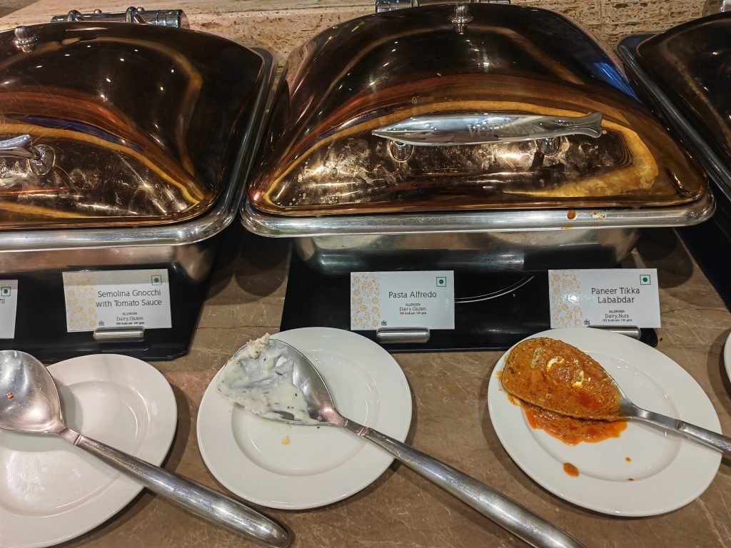 Adani Business Lounge Mumbai Hot Dishes