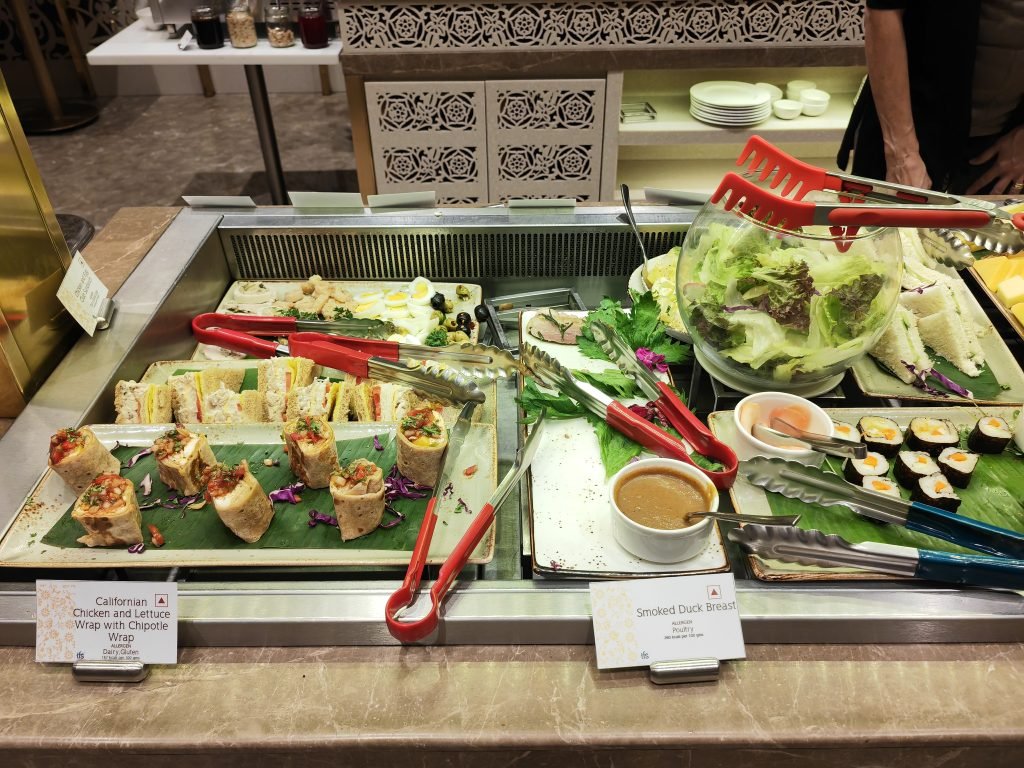 Adani Business Lounge Mumbai Salads & Finger food