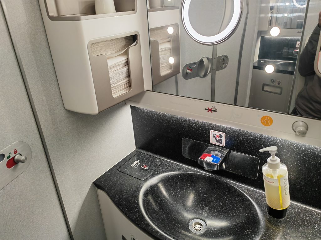 Air India A350 Business Class Restroom