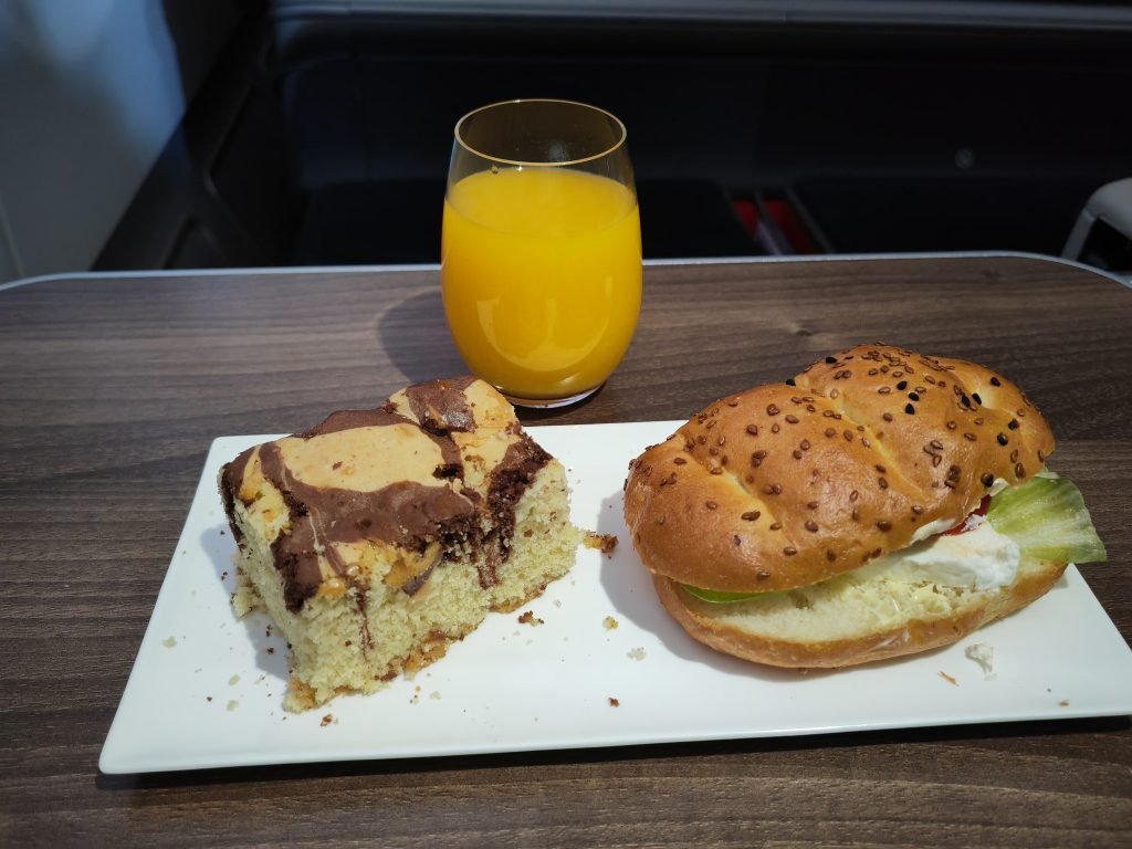 Turkish A330 Business Class Astana Pre landing Snacks