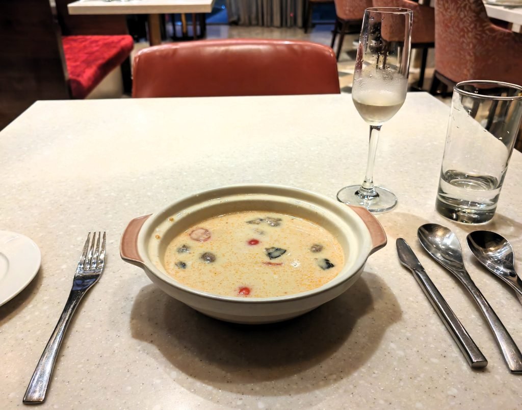 Adani First Class Lounge Mumbai Soup