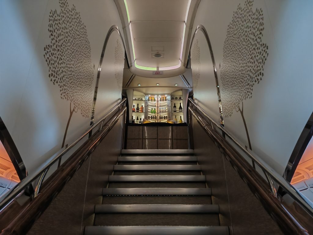 Emirates Premium Economy Cabin Stairs To First Class Emirates Premium Economy Cabin Stairs To First Class