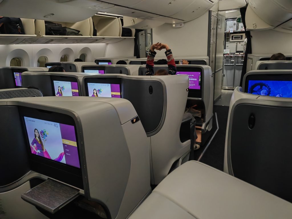 Vistara 787 9 Business Class Cabin During Boarding