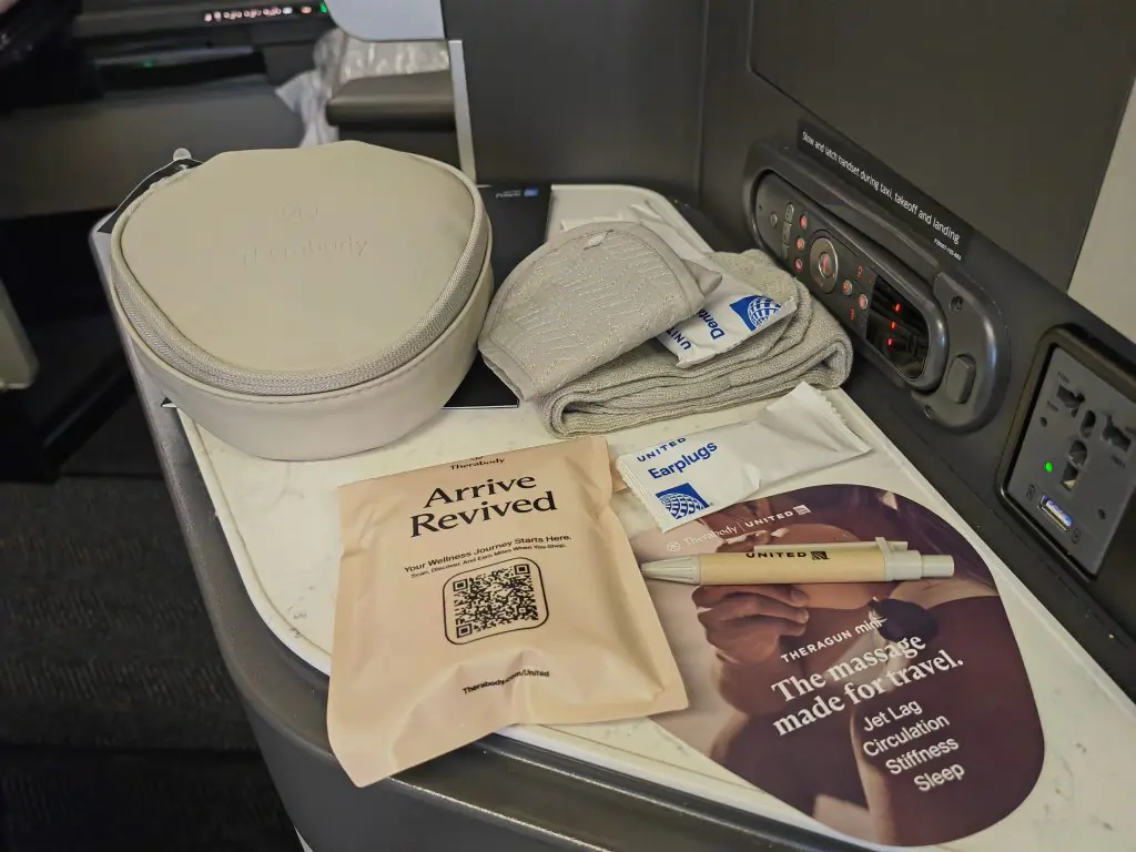 United Polaris Business 767 London to EWR Amenity kit Contents United Polaris Business 767 London to EWR Amenity kit Contents